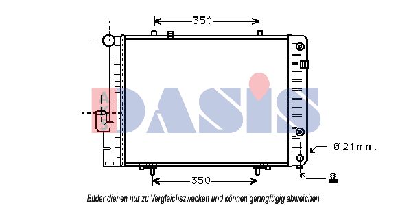 AKS DASIS Radiaator,mootorijahutus 121610N